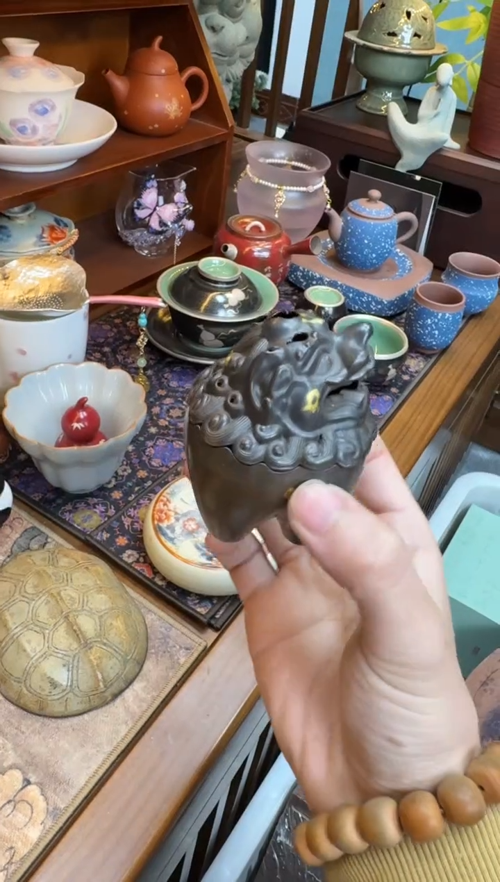 摆件陶茶具茶具茶具狮子香炉