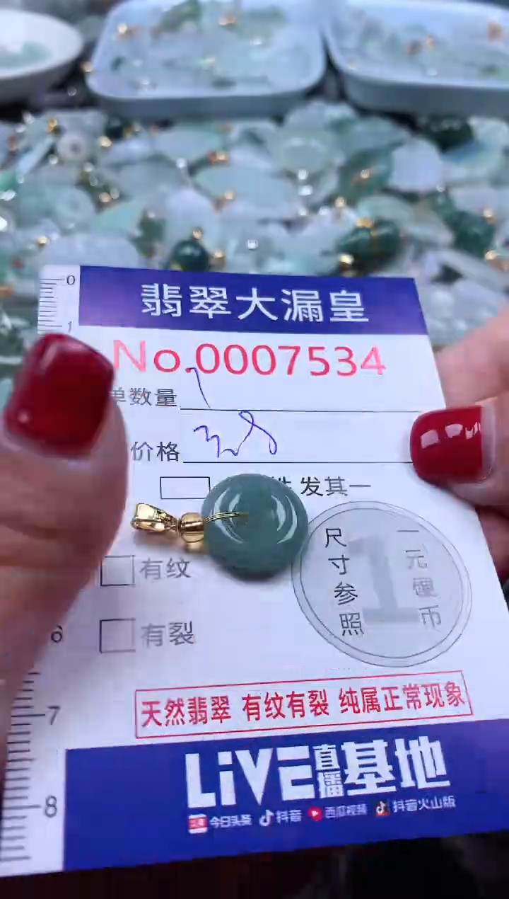 颈饰未镶嵌翡翠7534