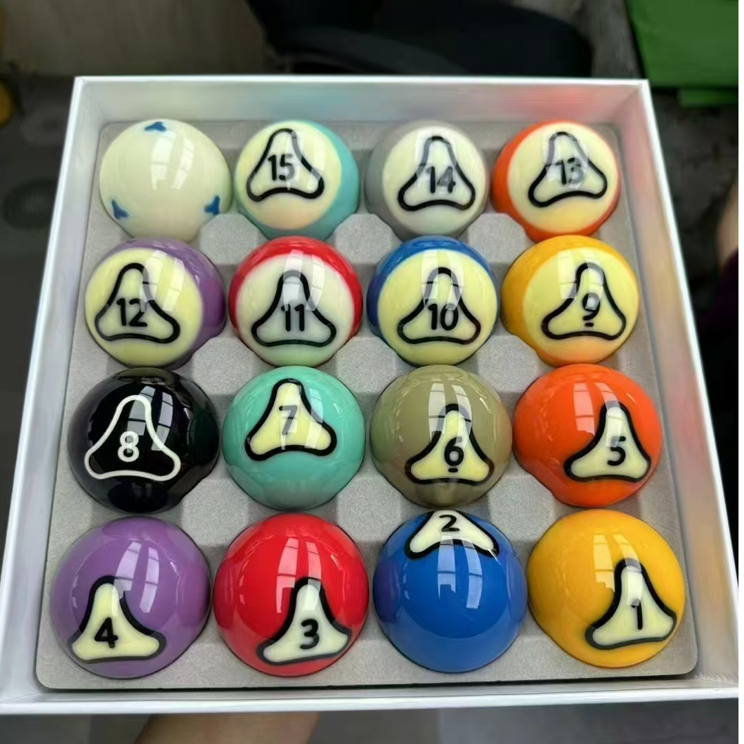 白金款16A水晶树脂球高端球房专用保真保正品中式黑八