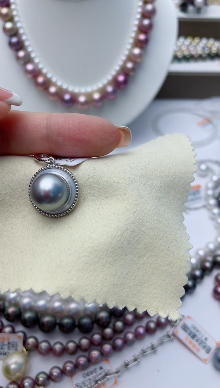 【闪购商品】海水珍珠颈饰银S925镶嵌W154
