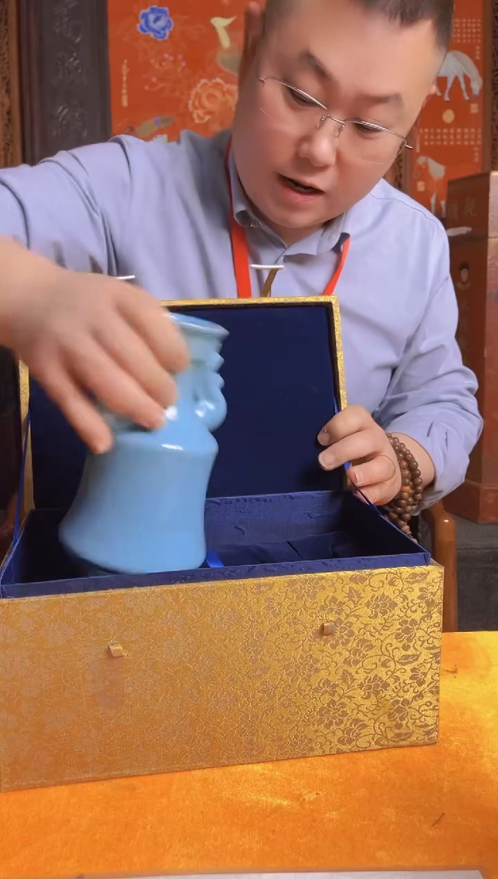 摆件陶瓷景德镇现代陶瓷流水52 带防伪标