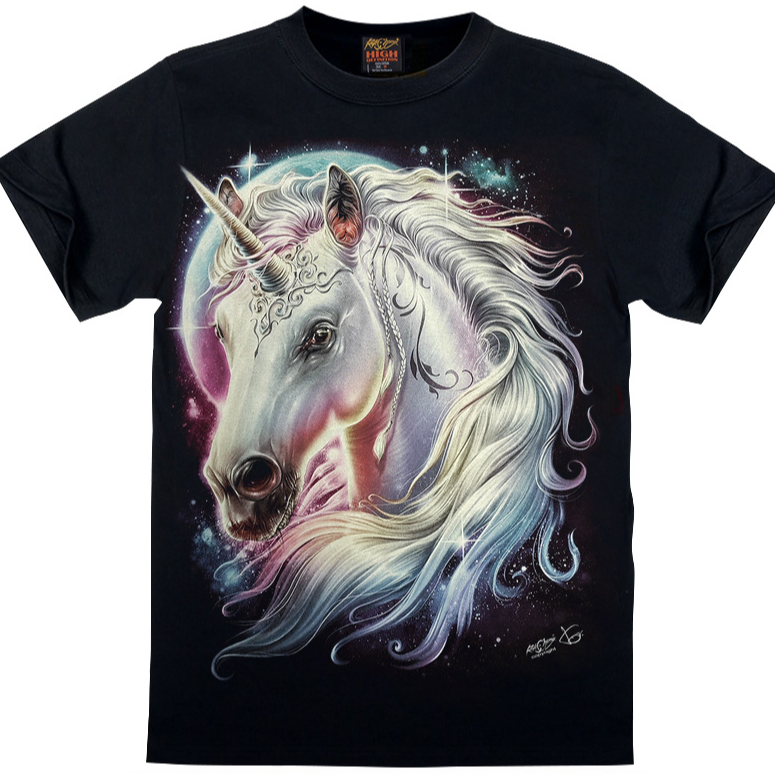 独角兽 限量款情侣 5D效果 夜光T恤