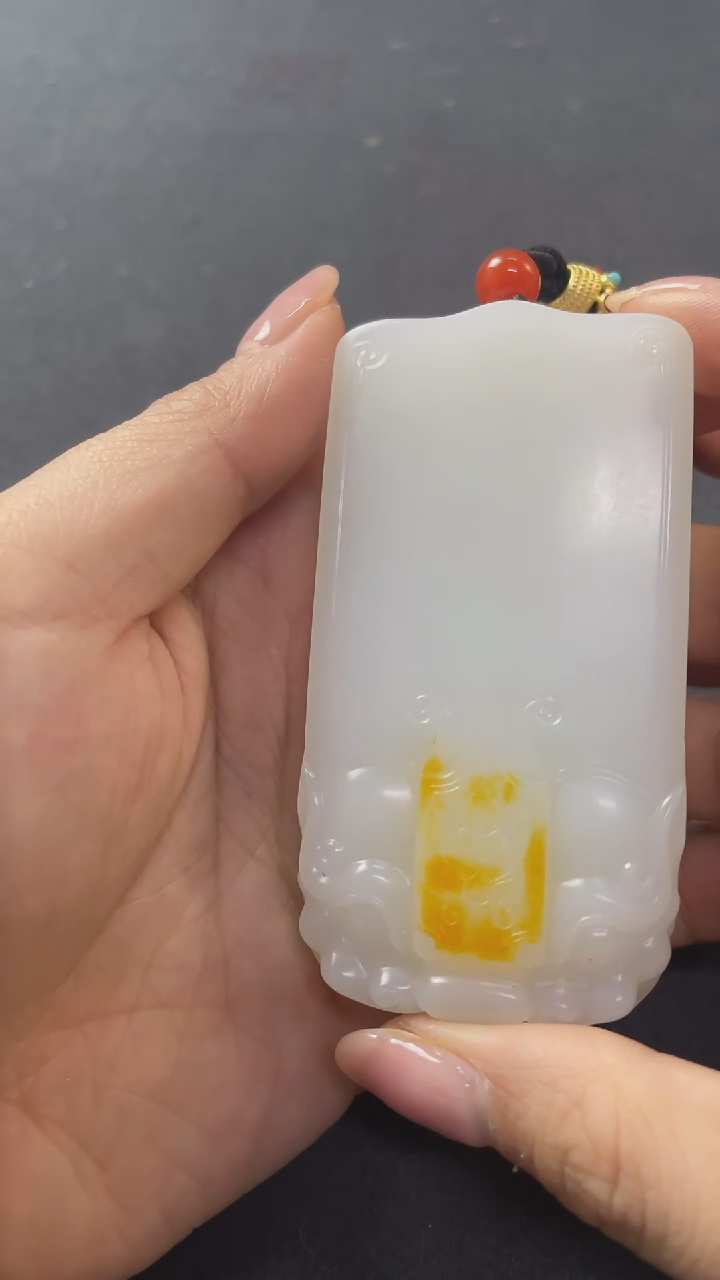 【闪购商品】铜和田玉平安无事牌Z