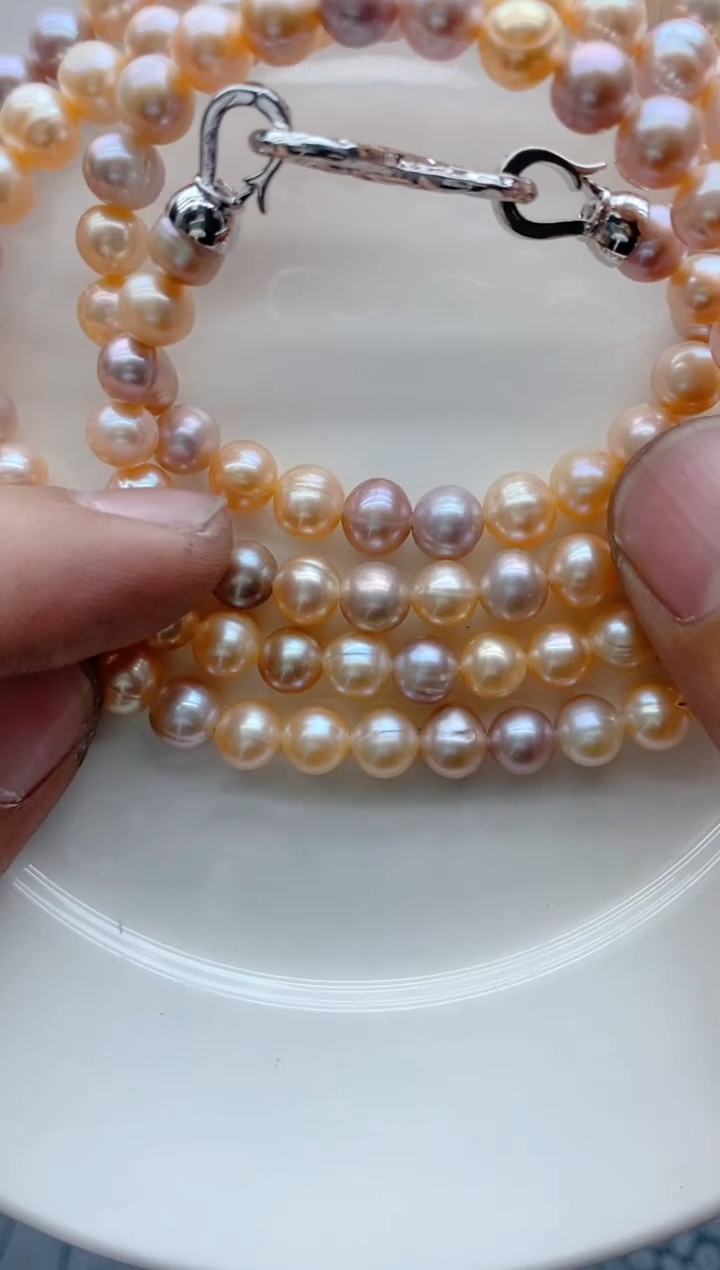 淡水珍珠未镶嵌颈饰2302