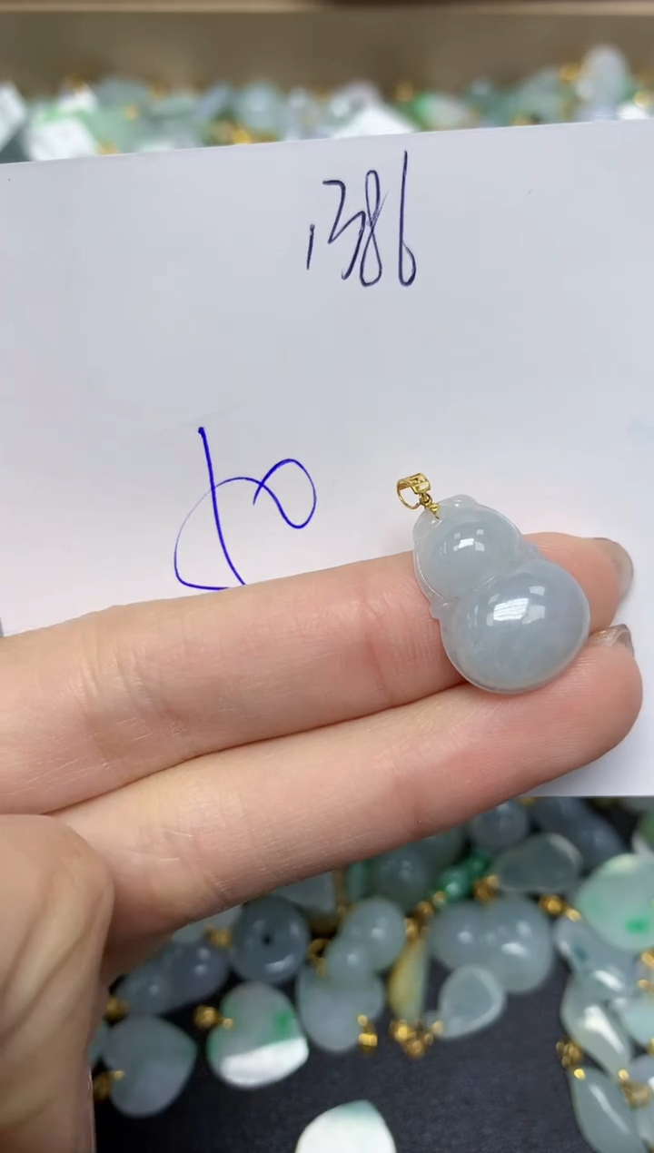 【闪购商品】翡翠颈饰18K金镶嵌 天然翡翠A货