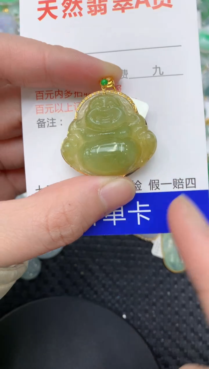 【闪购商品】翡翠颈饰18K金镶嵌111111111111