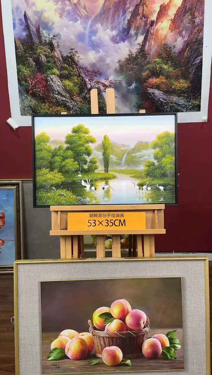 油画【5号】约53*35cm丨朝鲜原创纯手绘孤品油画丨顺丰包邮