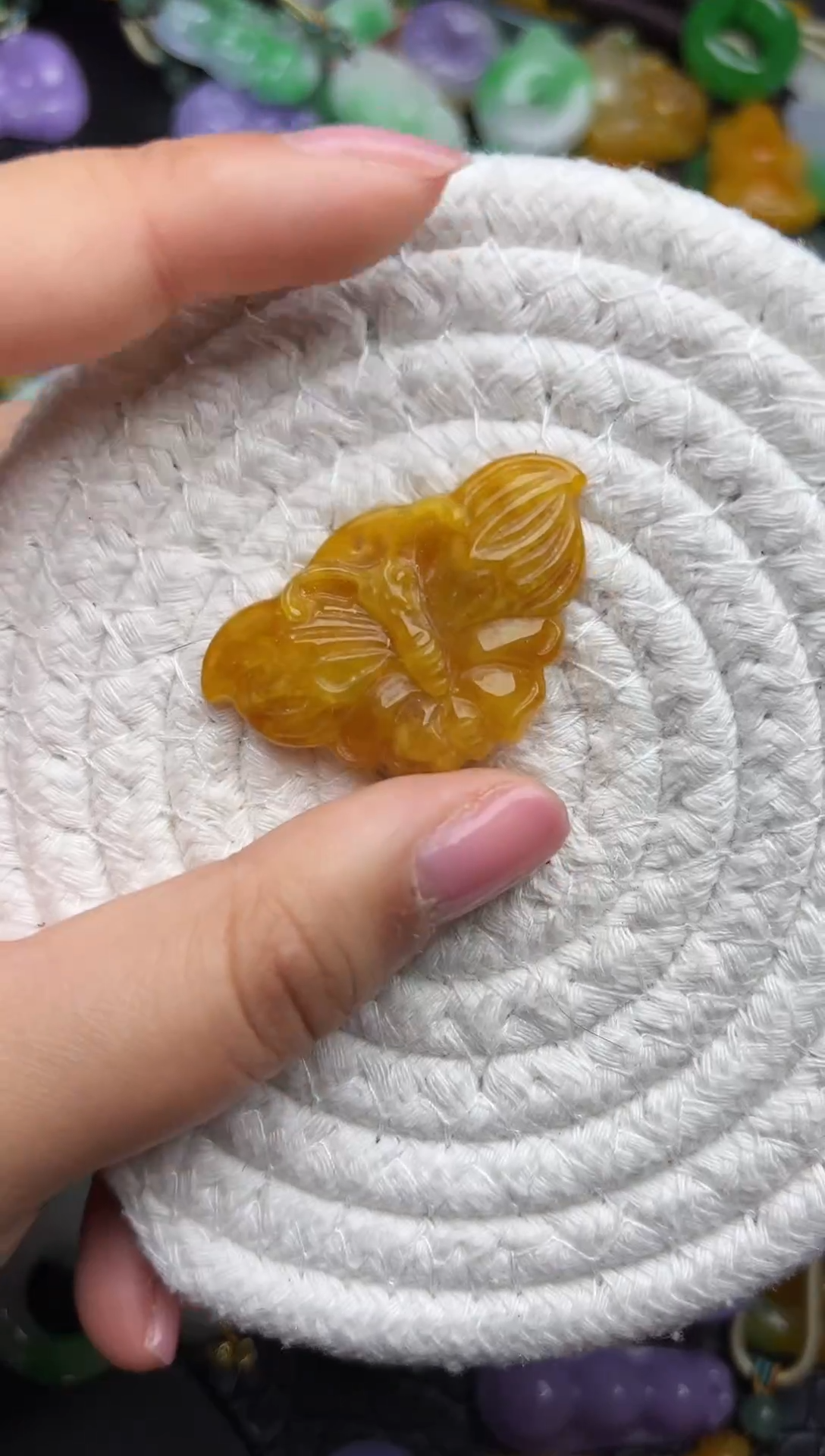 颈饰未镶嵌翡翠缅甸翡翠吊坠