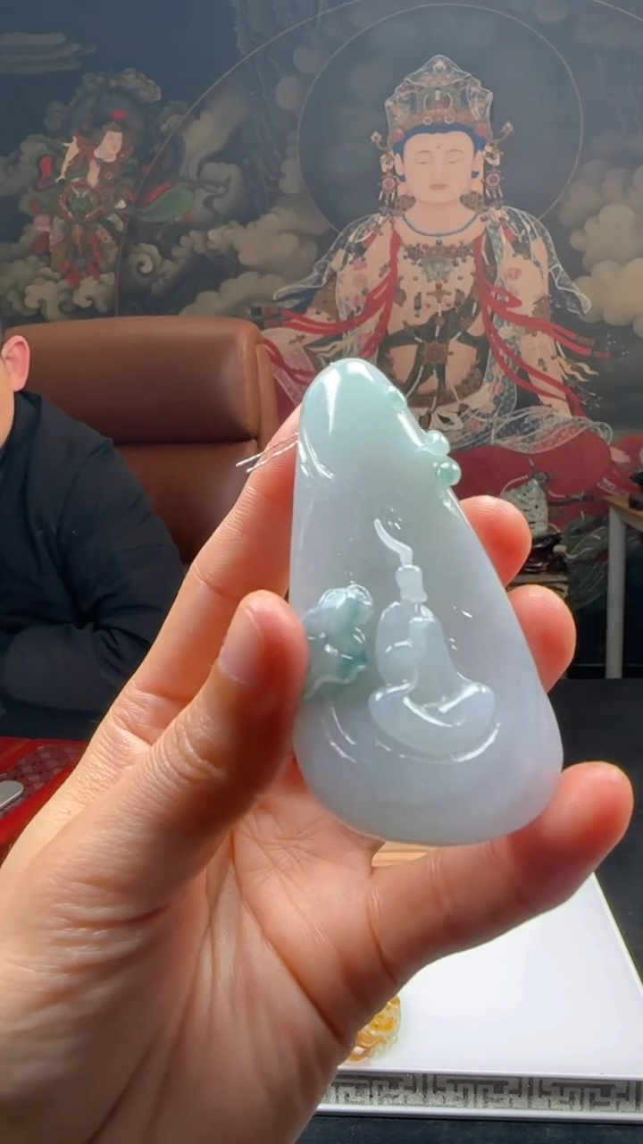 【闪购商品】定制翡翠未镶嵌L-@@QJXC116110