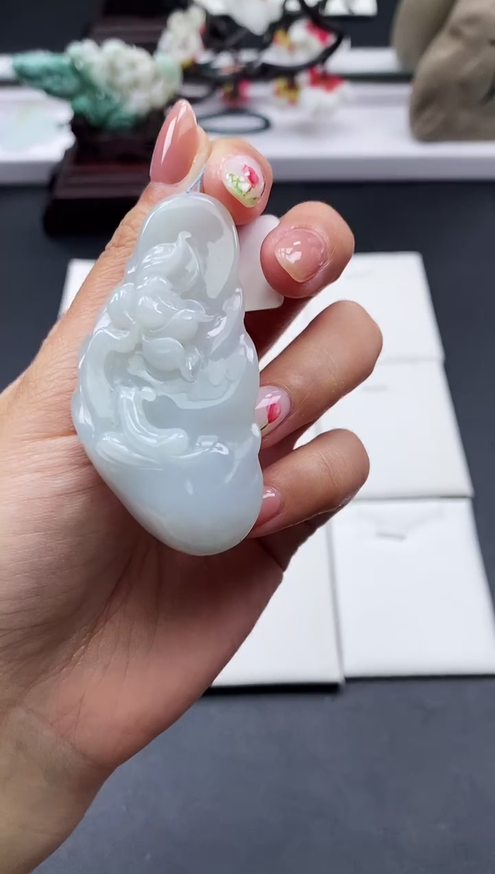 【闪购商品】翡翠颈饰未镶嵌天然缅甸A货翡翠