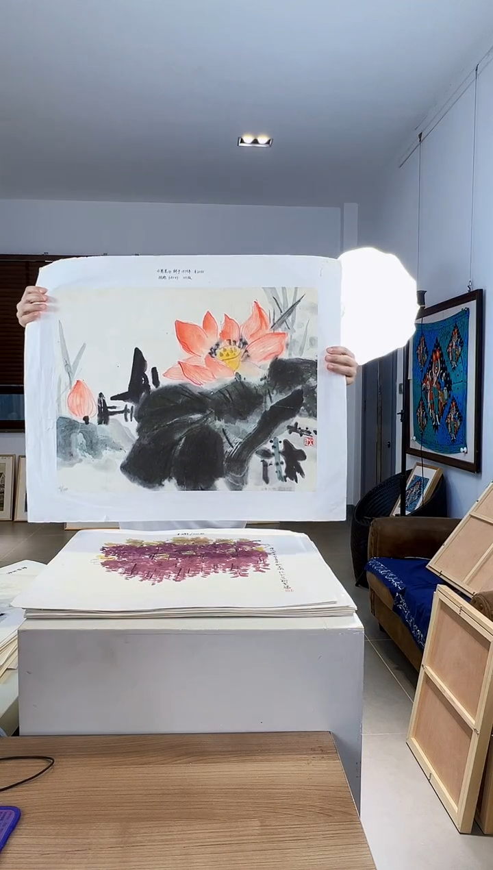【闪购商品】版画耿玉琨限量作品亲签盖章版画S