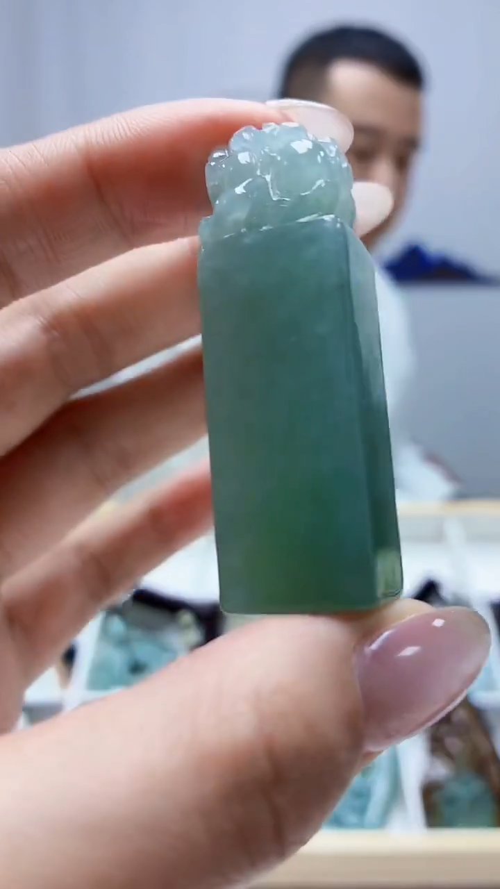 未镶嵌定制翡翠4898MM-毛货挂件131
