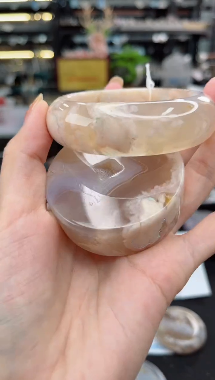 【闪购商品】石英质玉手镯未镶嵌58圈口（赠品镯心）1600091