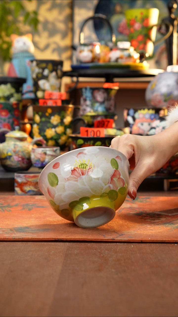 瓷片景德镇手工手绘879