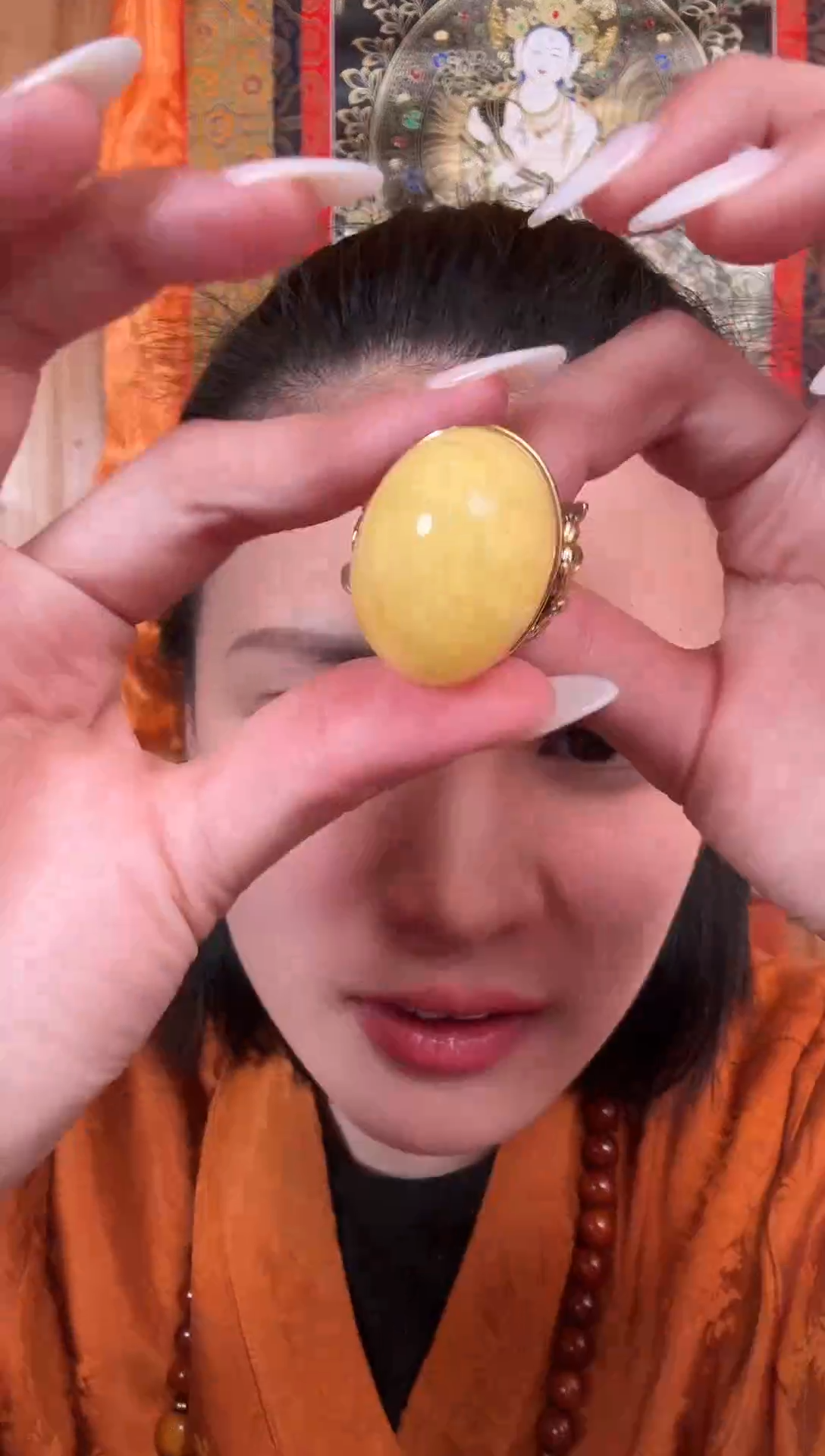 非金属无藏式风格戒指