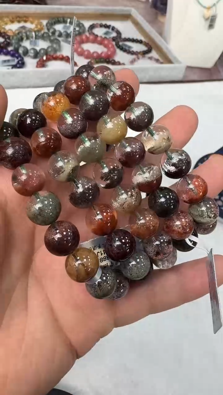 【闪购商品】碧玺手链未镶嵌JL4380约10mm多样性发一件