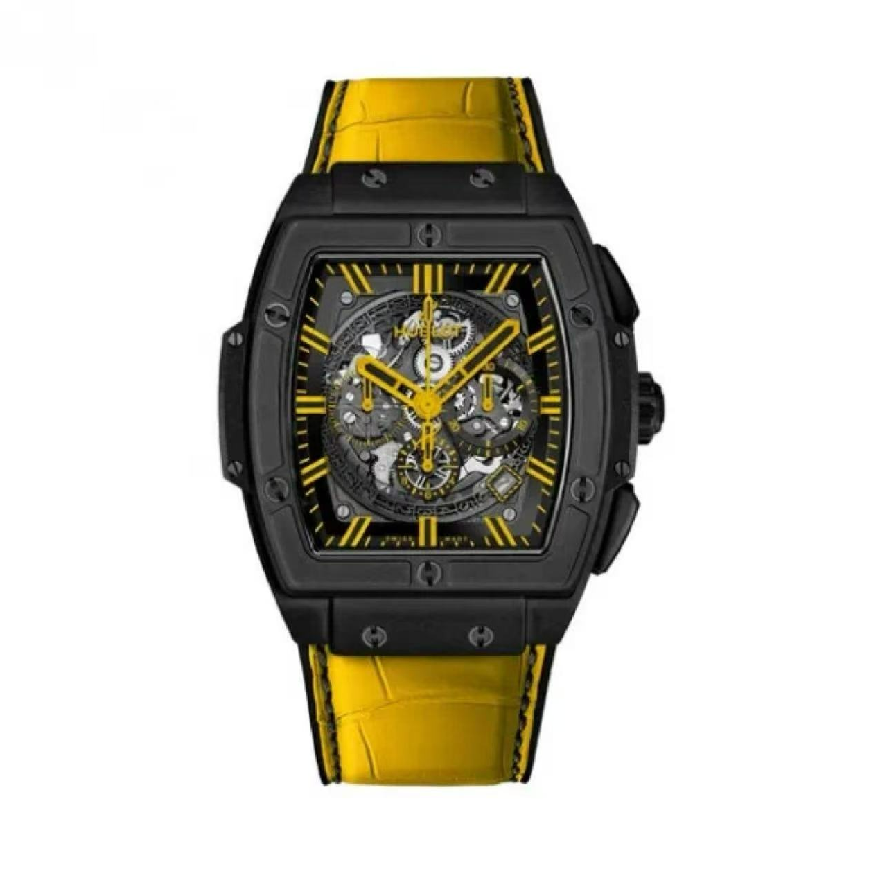 99新 Hublot/宇舶表 哈奢馆/潮人/宇舶601/45mm黑陶瓷/单表