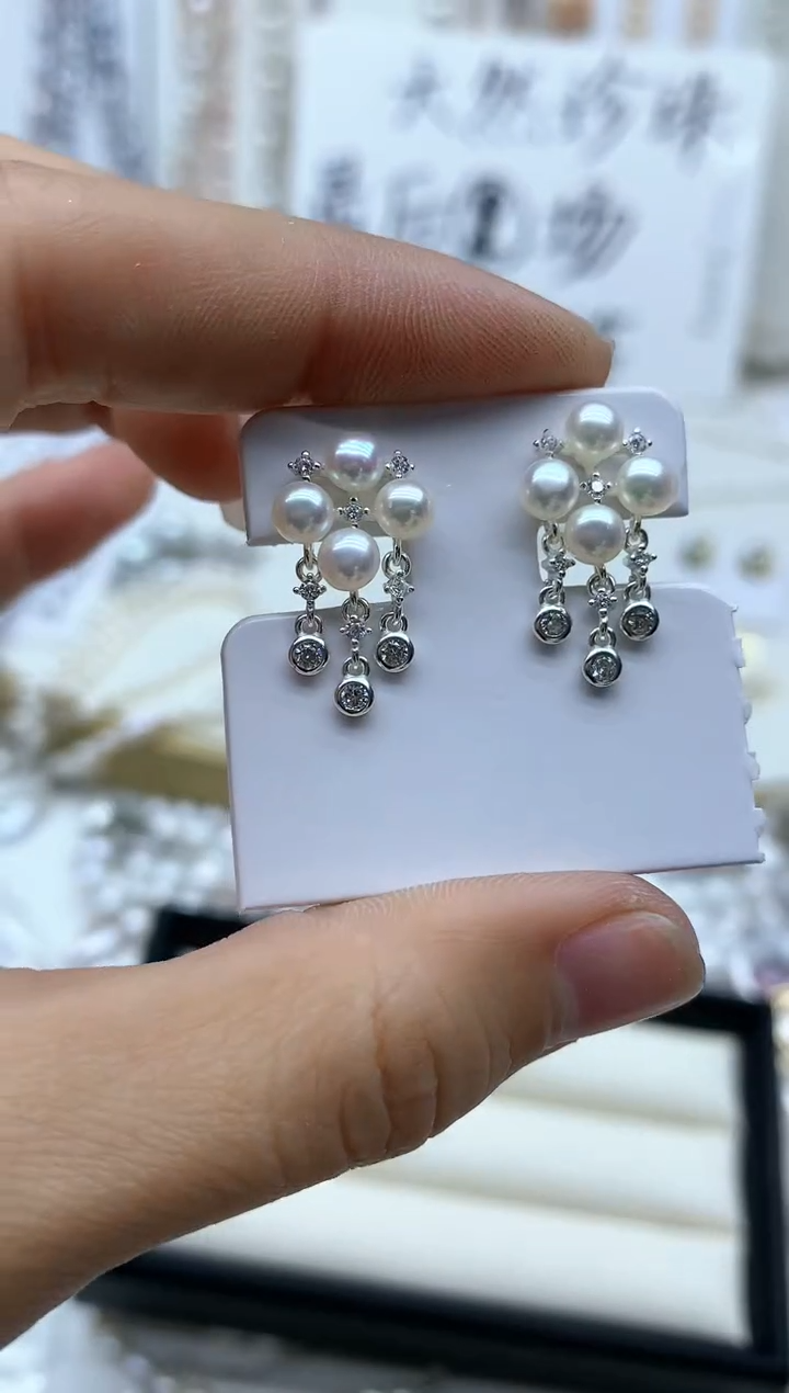 【闪购商品】淡水珍珠耳饰未镶嵌耳环