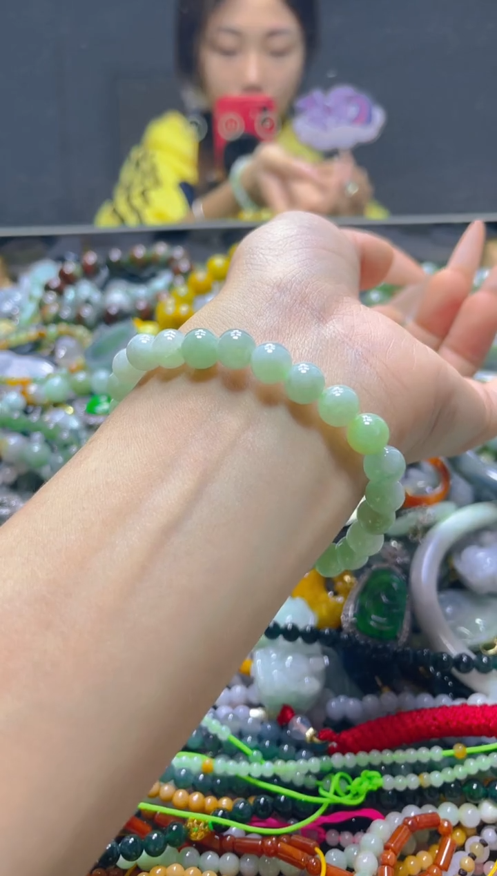 颈饰未镶嵌翡翠7MM