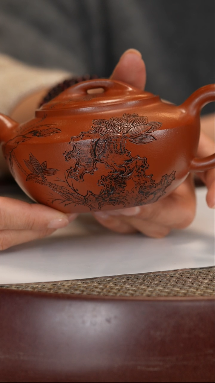 【闪购商品】紫砂茶壶【徐晓梅】大红袍婉玉   320CC