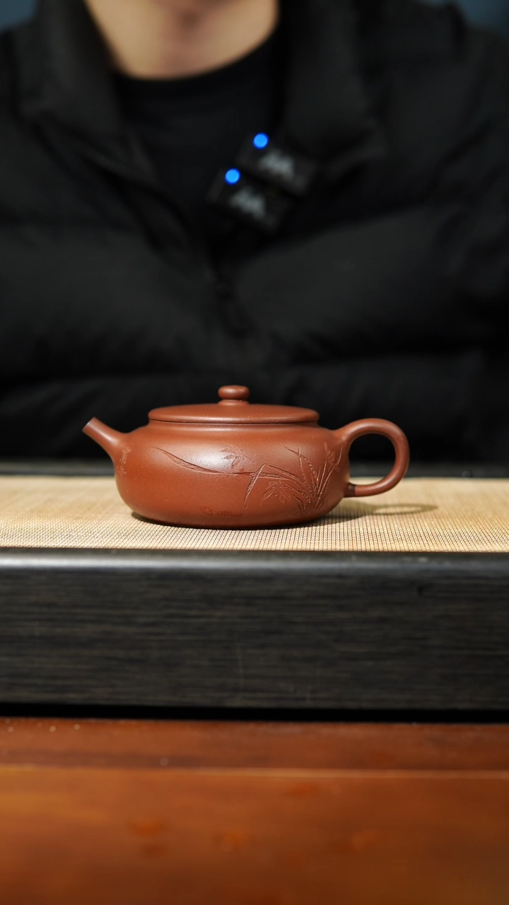 【闪购商品】紫砂茶壶全手工扁呈，160cc