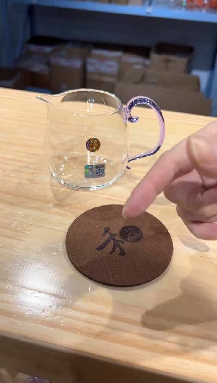 禾器-小锦然茶海-浅紫色+禾器绒杯垫