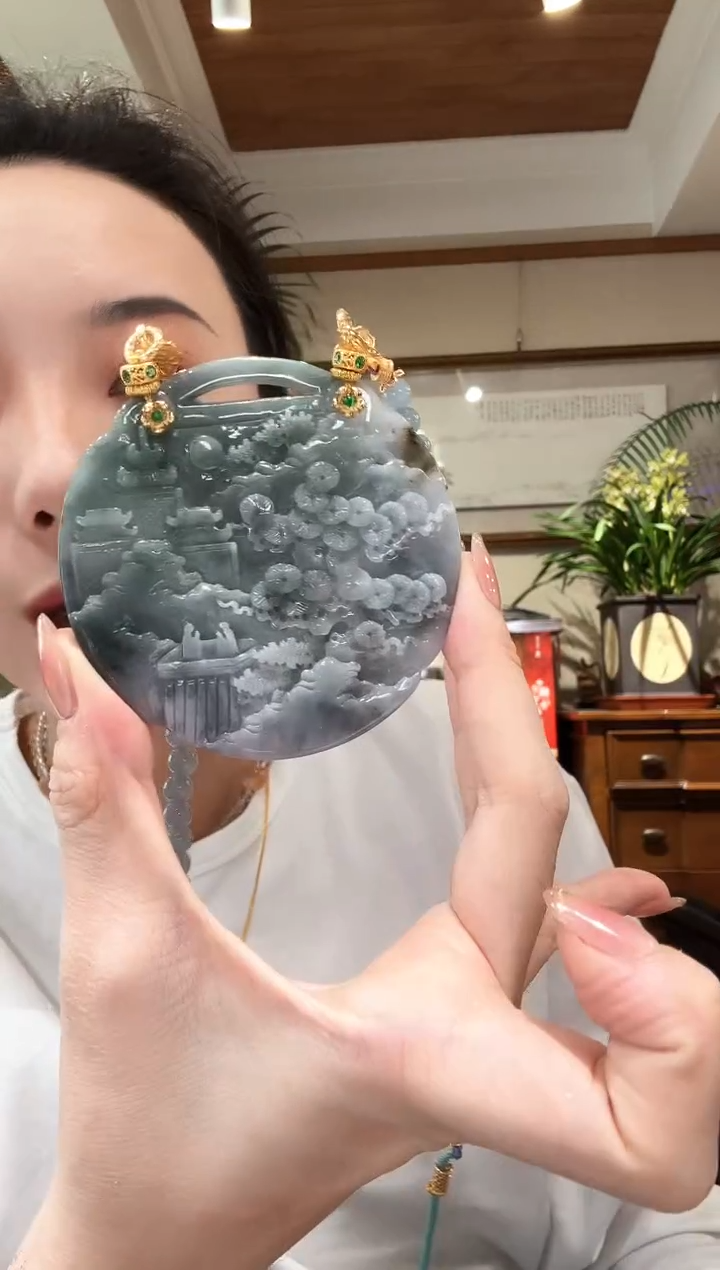 【闪购商品】翡翠颈饰未镶嵌国风