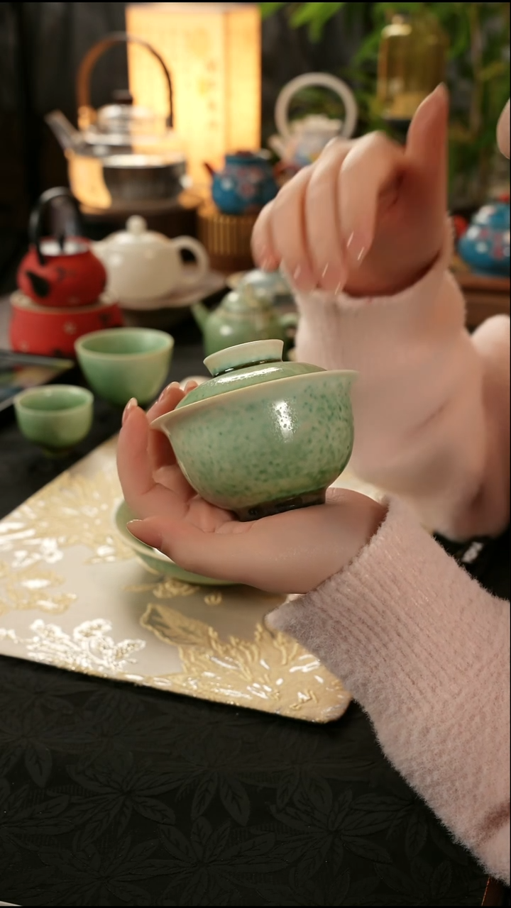 青云茶斋陶瓷茶具楚门美人醉盖碗