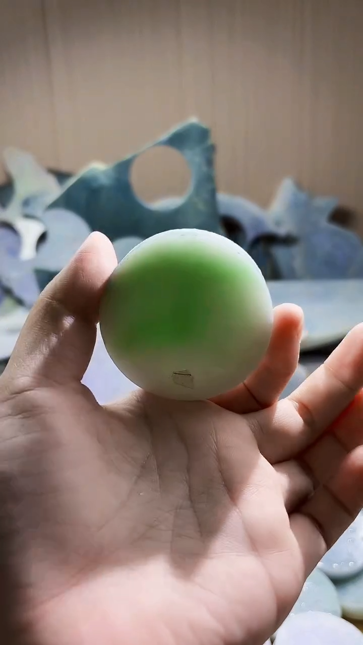 翡翠未镶嵌颈饰翡翠A货 姜谭693