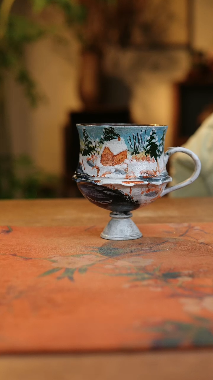 【闪购商品】瓷片1806景德镇手工手绘釉下彩高温瓷