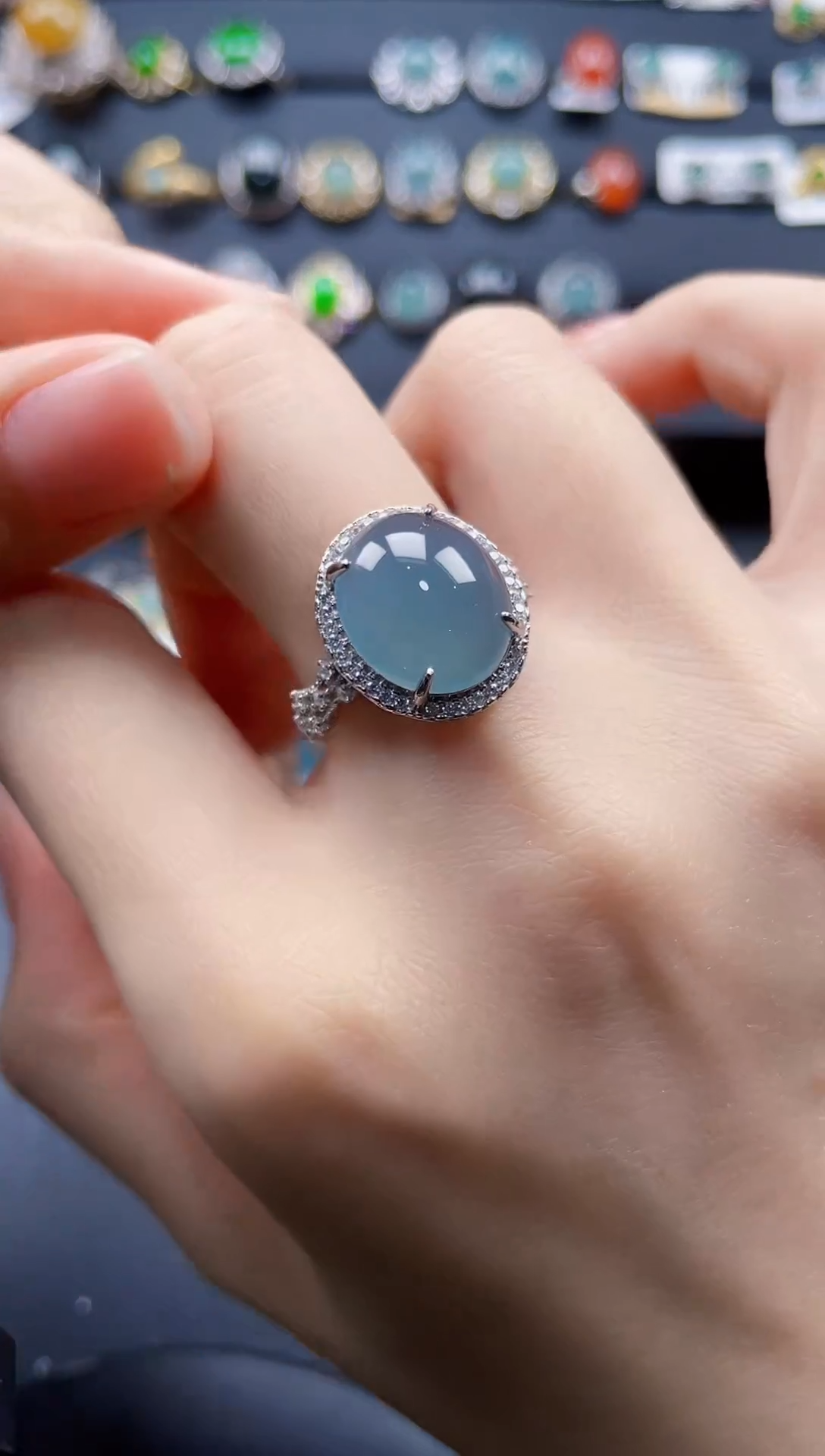 【闪购商品】翡翠戒指银S925镶嵌4765475