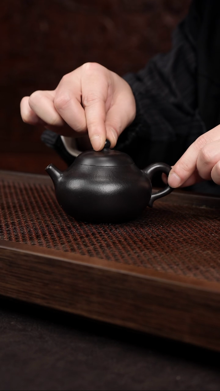 【闪购商品】紫砂茶壶黑料文旦