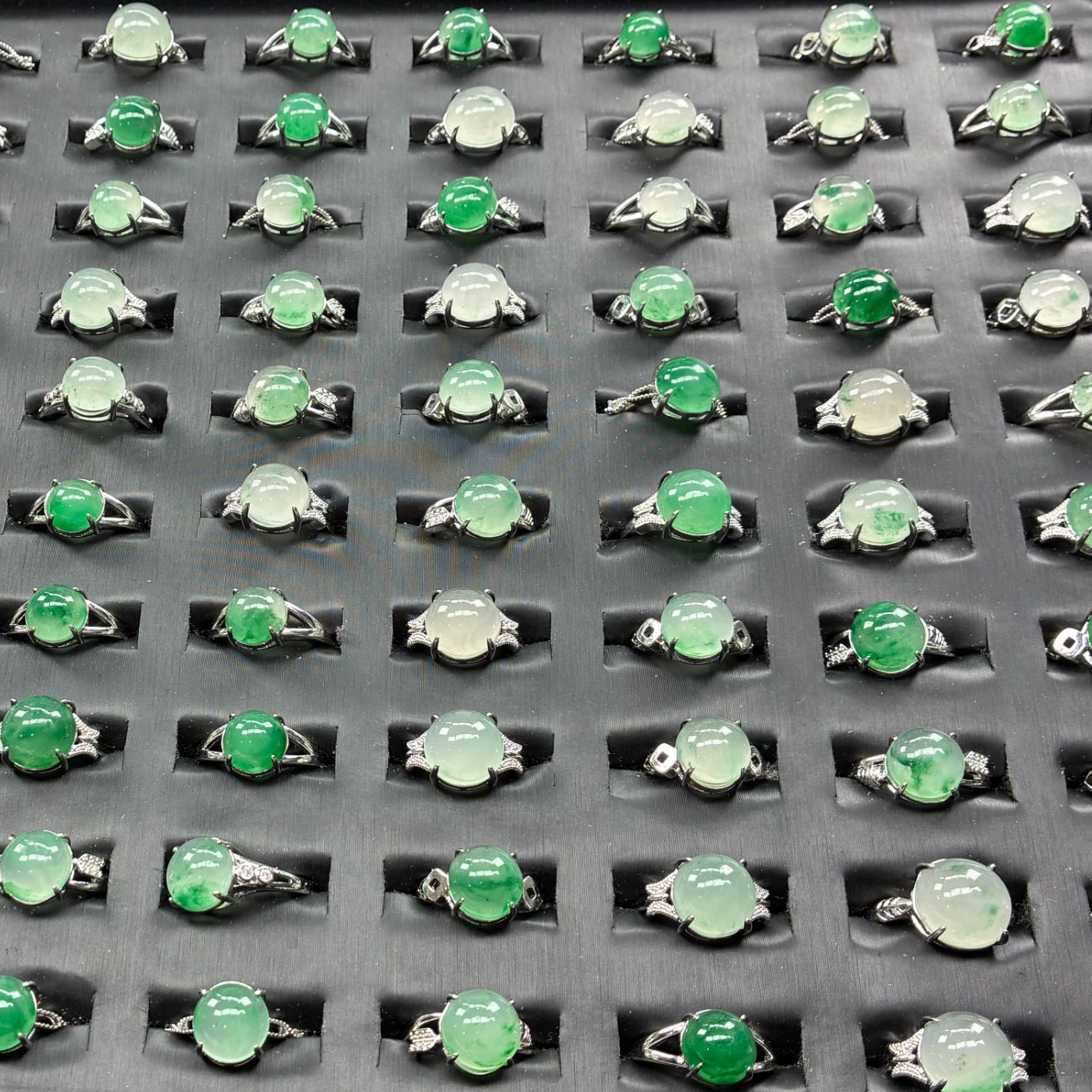 石英质玉天然玉石戒指（多样性发货发其一）