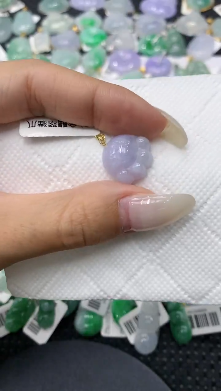 颈饰18K金镶嵌翡翠11111111111