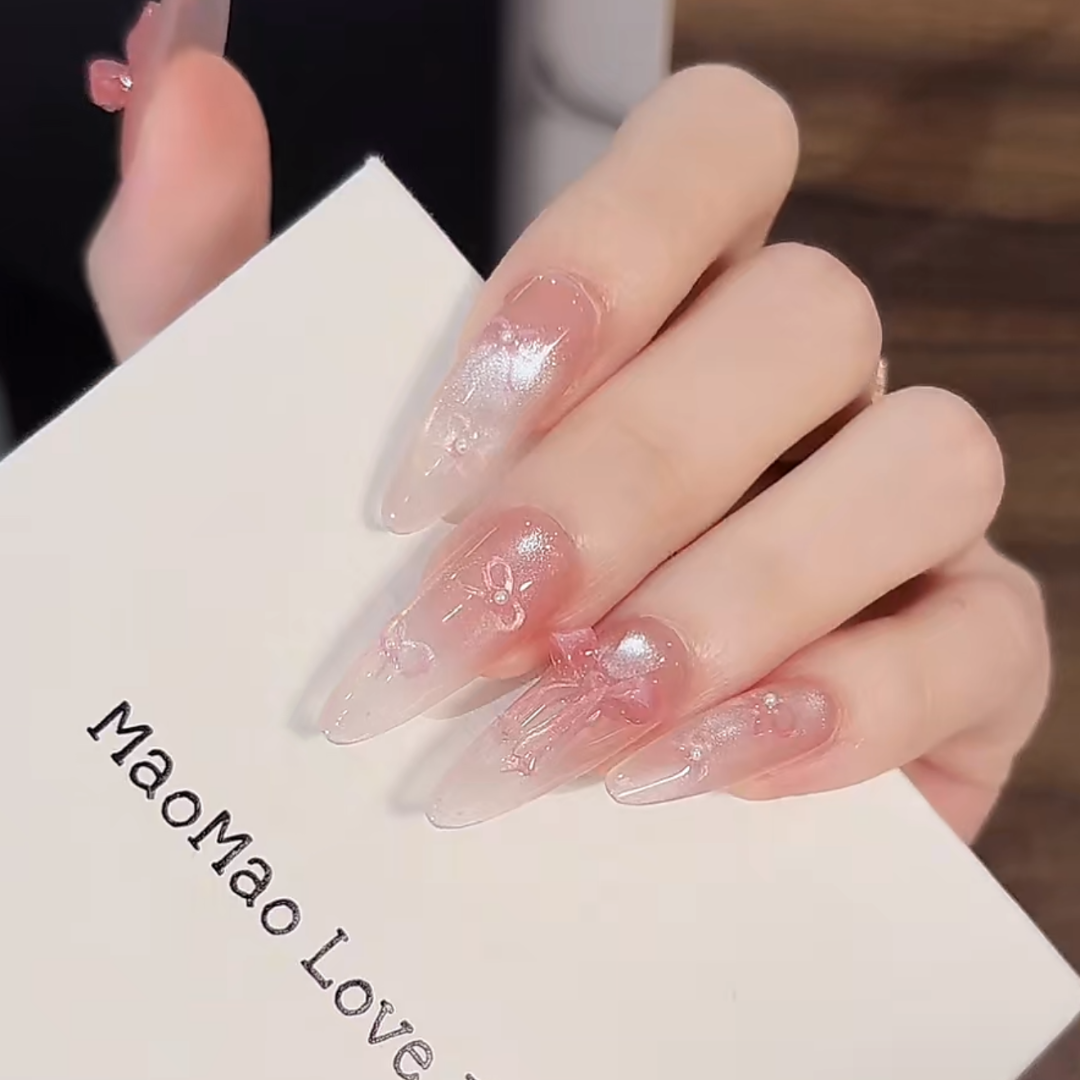 上新【甜甜蝴蝶结】MAOMAO重工纯手工穿戴甲穿戴式