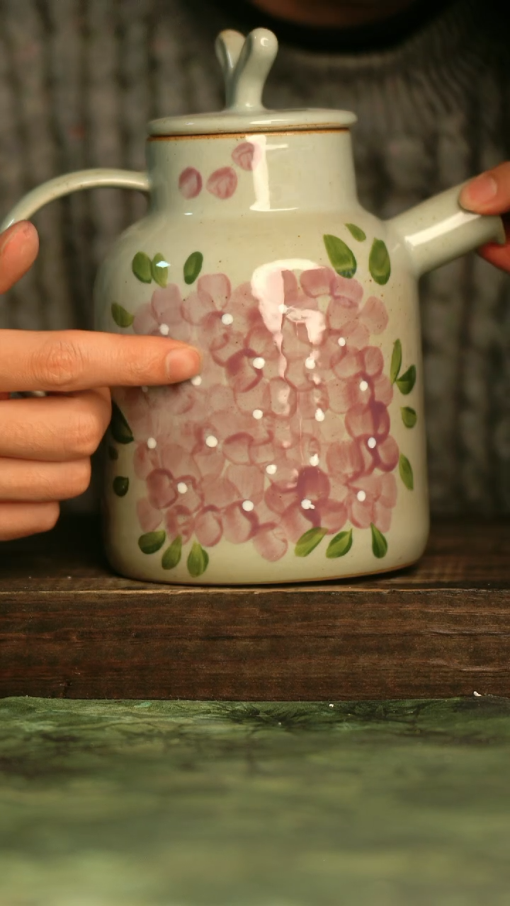 瓷器青诗集手工手绘瓷器