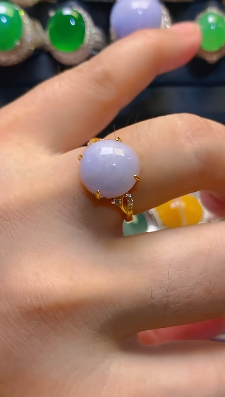 翡翠银S925镶嵌耳饰天然