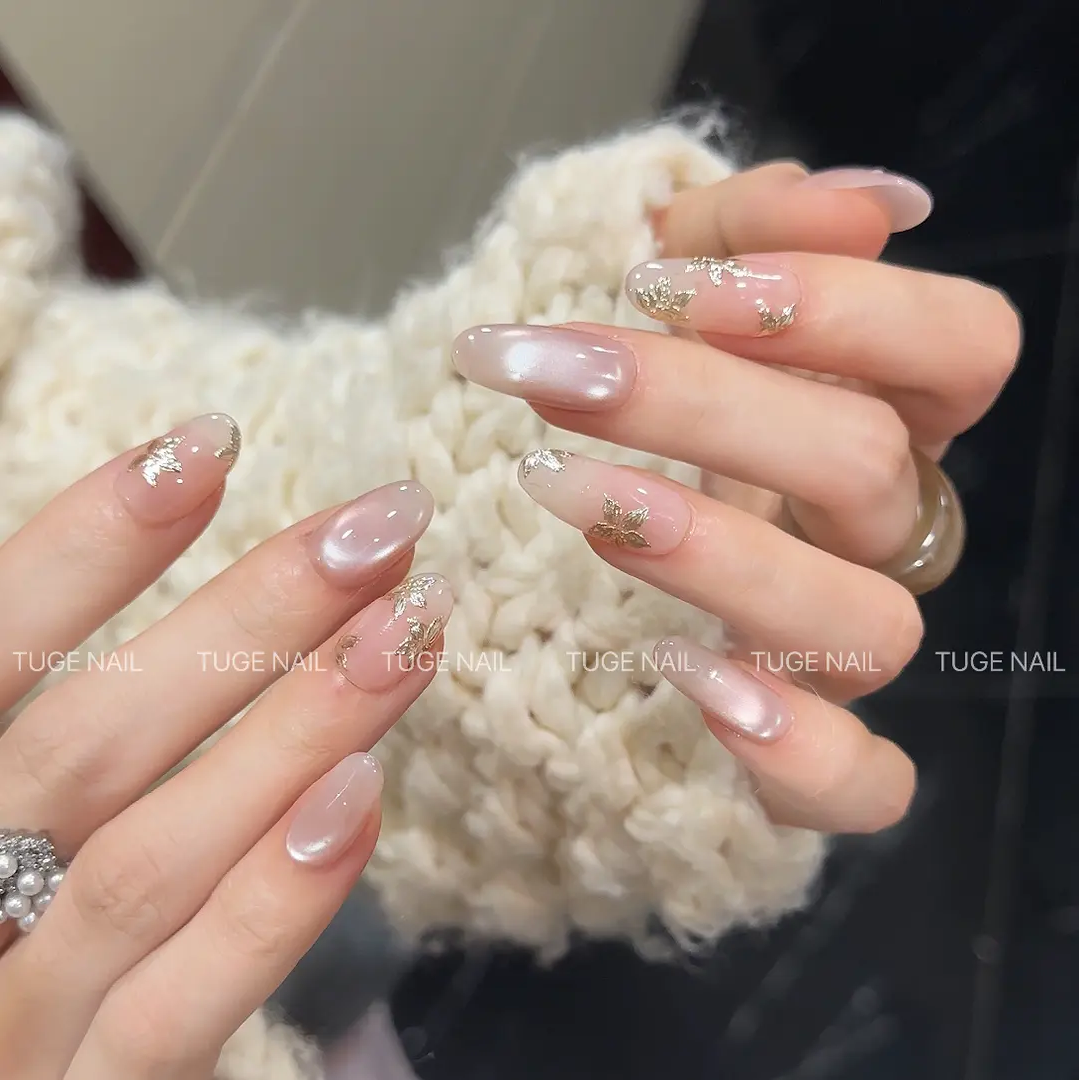 Tuge Nail“金钗”秋冬气质显白设计师原创手绘高定设计美甲芬达