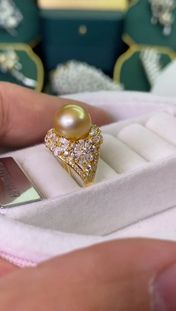 【闪购商品】海水珍珠戒指银S925镶嵌1