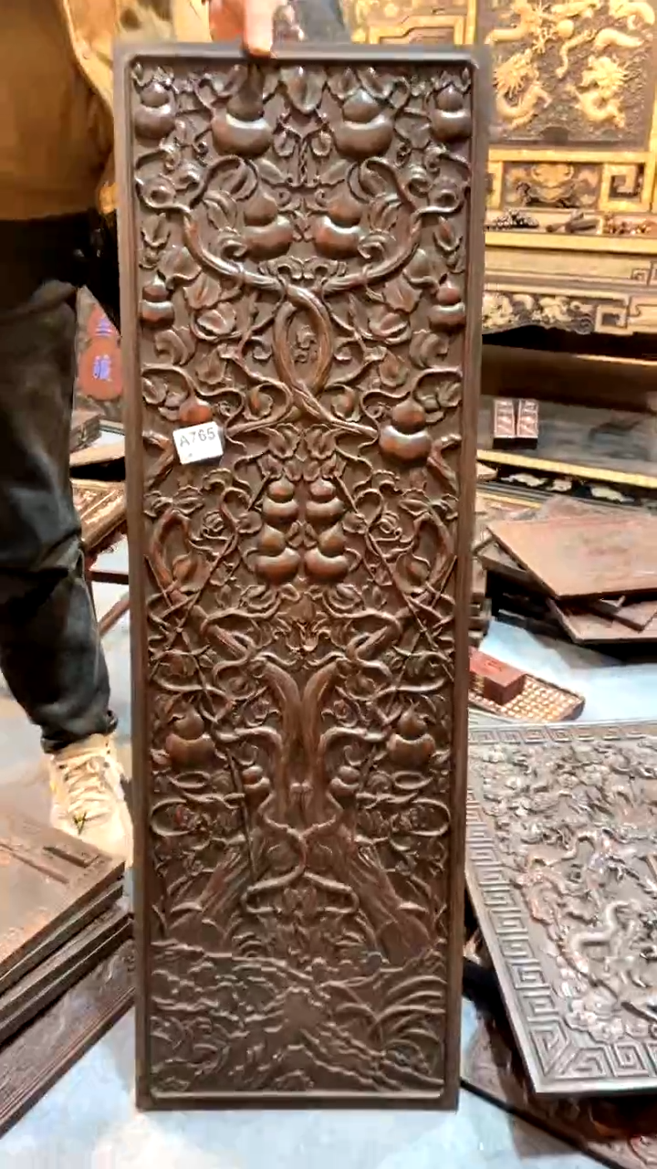 【闪购商品】木A紫檀雕刻一物一拍以直播间为准