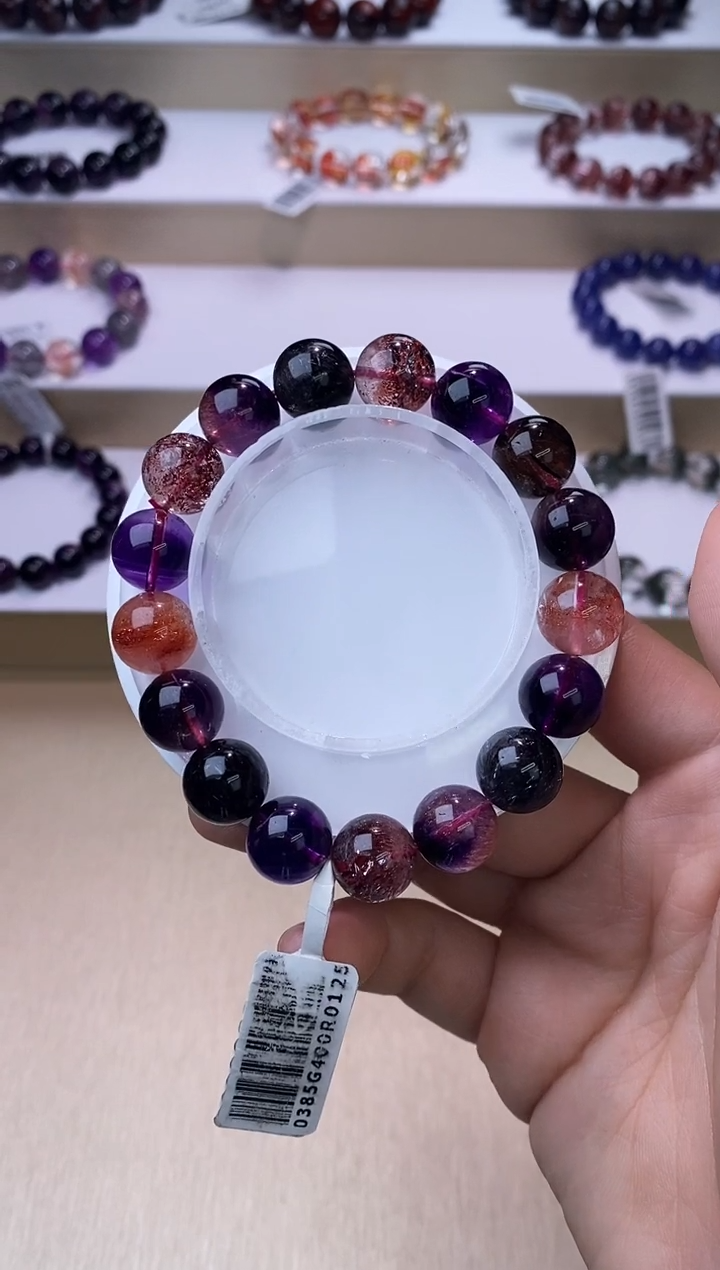 【闪购商品】水晶手链未镶嵌黑加仑超七12m+