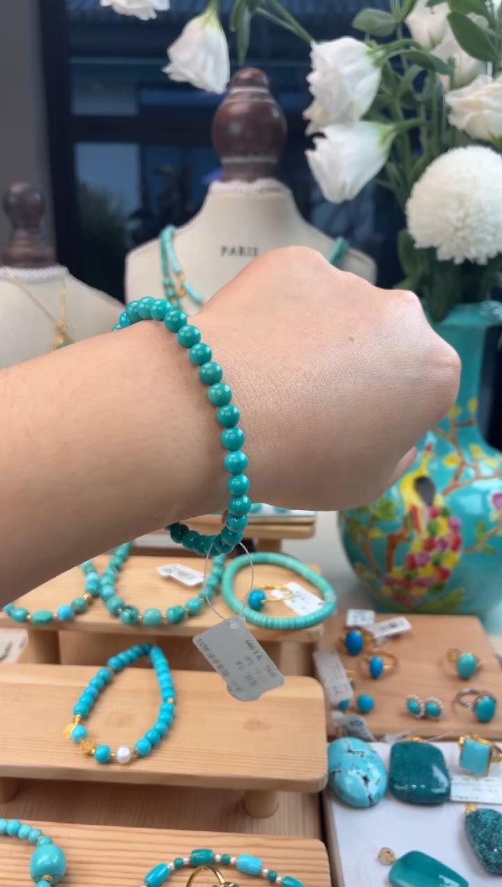 未镶嵌绿松石手串1