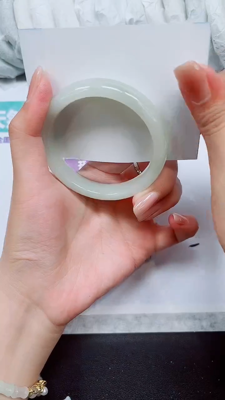 石英质玉未镶嵌手镯A163-55/56