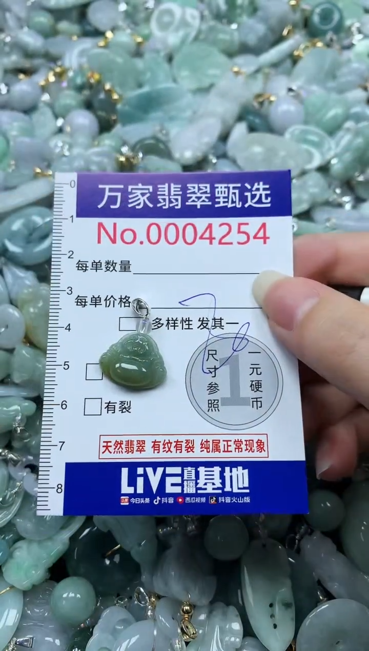 吊坠(不含链)未镶嵌翡翠4254