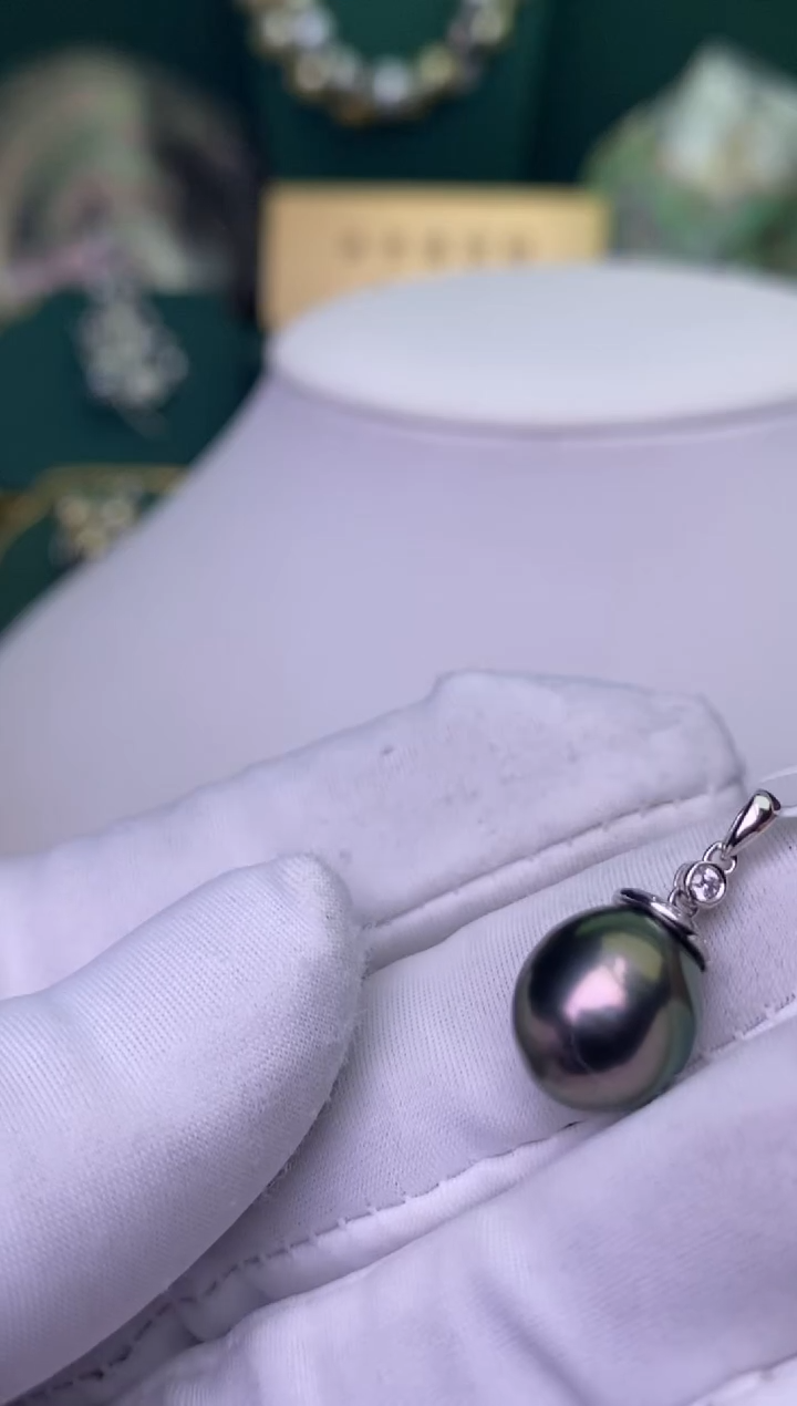 【闪购商品】海水珍珠颈饰18K金镶嵌11-12