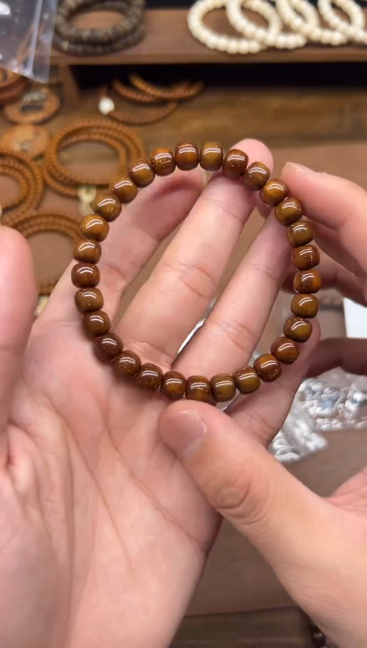 手串紫金鼠A381 咖皮卡8实心