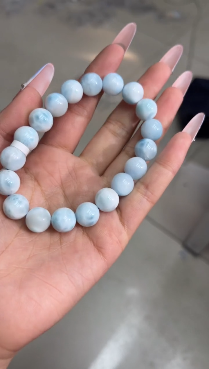 【闪购商品】针钠钙石（海纹石）未镶嵌手串76多样性发其一/11+