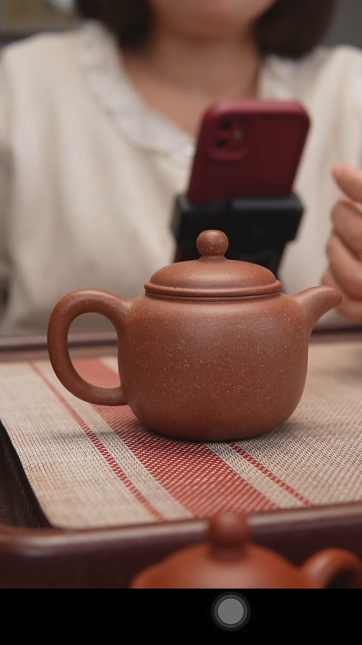 茶壶紫砂黑墩头匏尊200cc