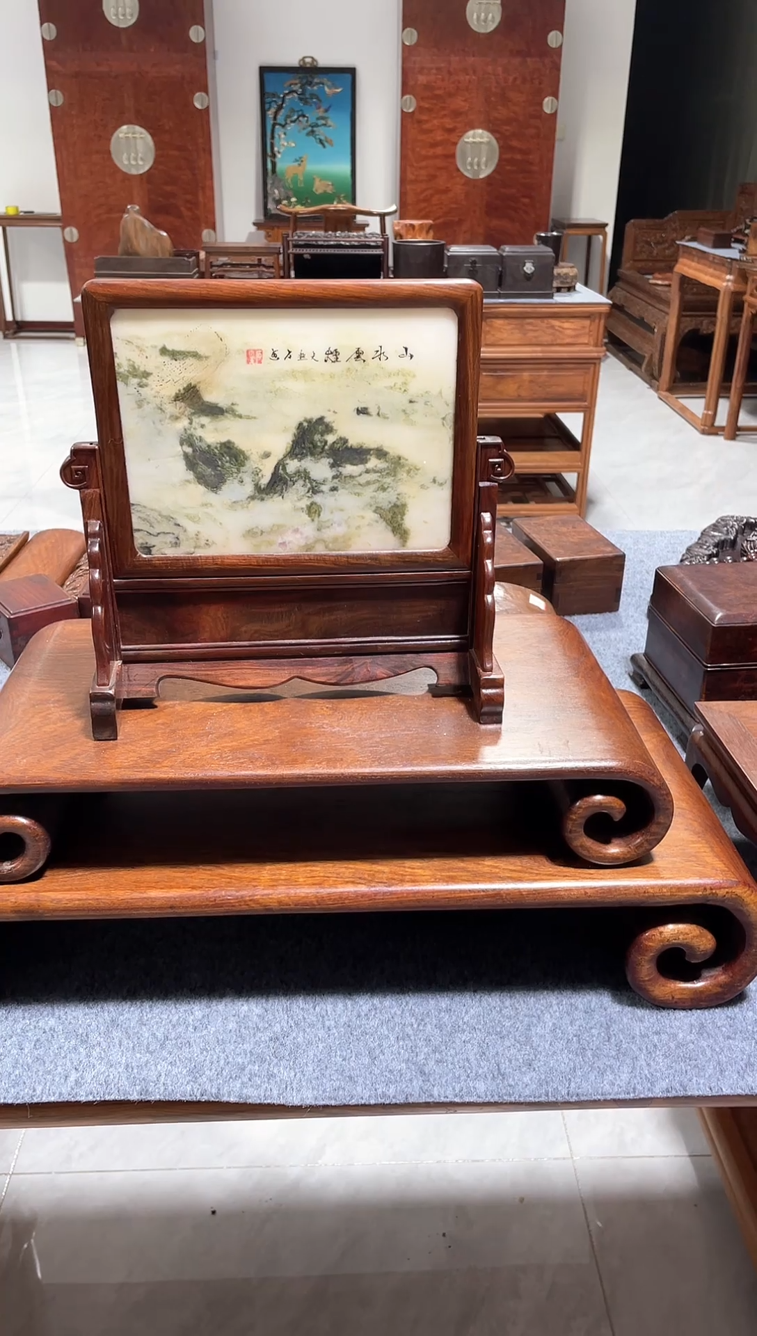 【闪购商品】木典藏老郑木器插屏