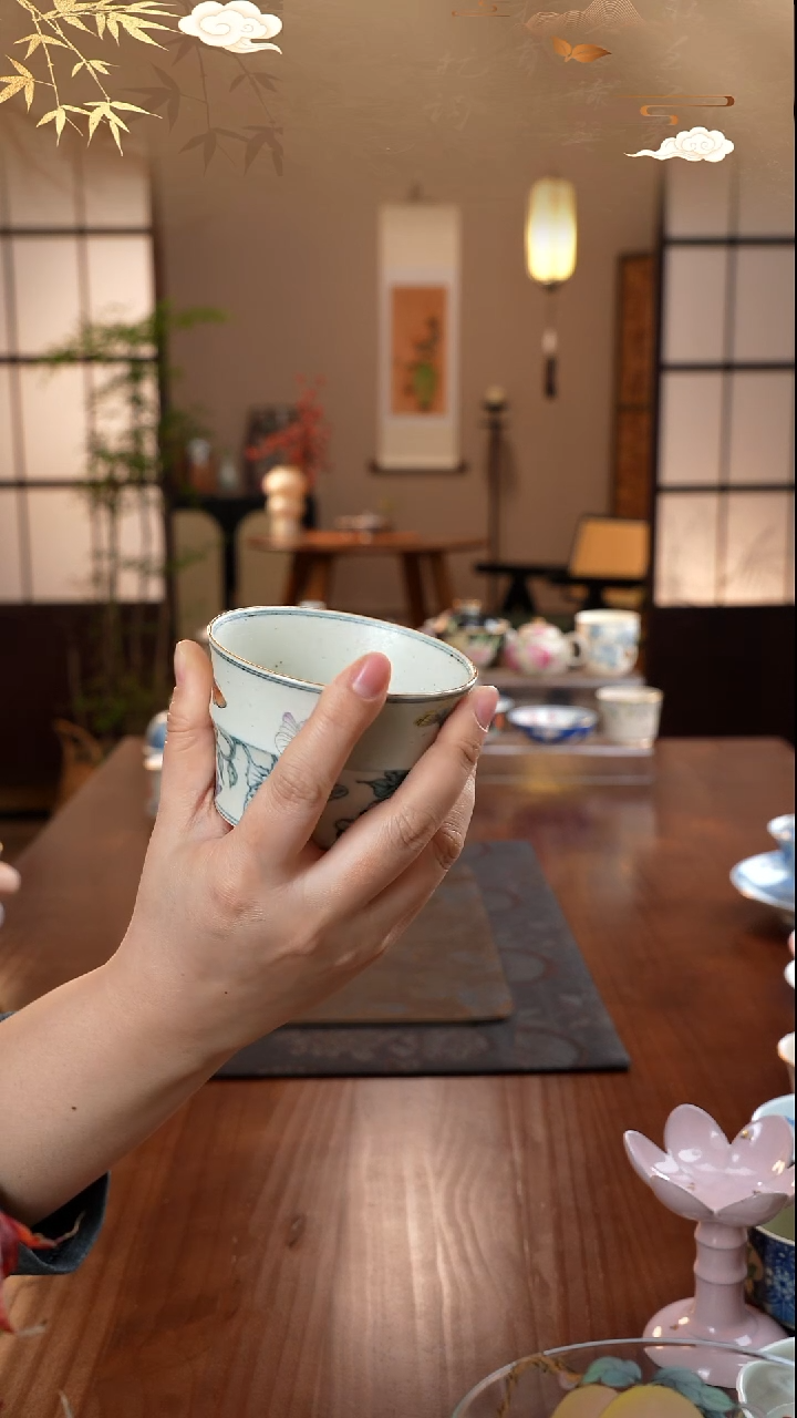 景德镇手绘茶杯茶杯茶杯